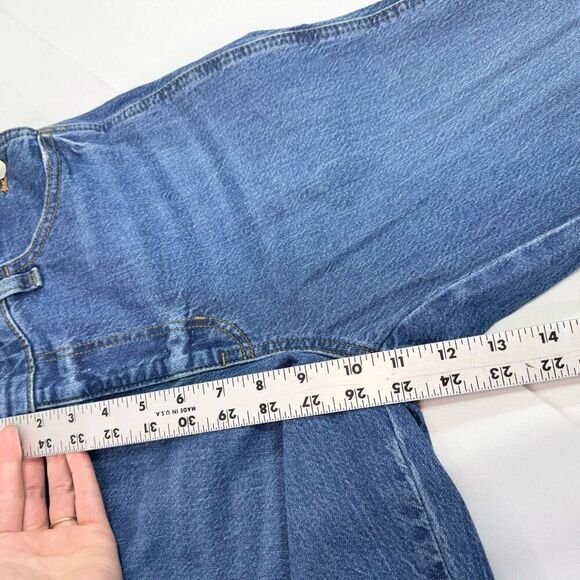 Universal Thread Overalls Jeans Womens 2 Bibs New Medium Wash Straight - Picture 4 of 9